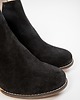 botki damskie SKÓRZANE BOTKI DO KOSTKI ZAPATO 501 CZARNY WELUR 3