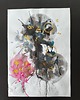 grafiki i ilustracje Złoto akwarele 30x42 abstrakcja szlagmetal folia Golden noc kwiaty 1