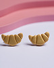 kolczyki z masy plastycznej Pojedyncze sztyfty Rogale Croissanty 1