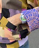 kurtki damskie Dwustronna bomberka - geometria+kwiaty 7