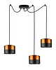 lampy wiszące Czarna 3-punktowa lampa wisząca pająk WAIKIKI W3 GLAM 5