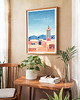 plakaty Plakat Maroko Marrakesz - panorama miasta z Meczetem Księgarzy 1