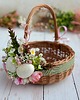 koszyki wielkanocne Wielkanocny koszyczek na święconkę, koszyczek z dekoracją 2