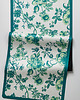 akcesoria do jogi Antypoślizgowa mata do jogi z mikrofibry FLORAL GREEN 3mm 1
