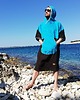 bluzy męskie Szlafrok dla morsa - Surf Poncho -  Blue Sky 6