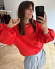bluza bez kaptura damska Bluza Enjoyable energy 'red' orange 5
