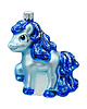 bombki Bombka choinkowa szklana ręcznie malowana: Kucyk Pony: niebieski 2