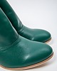 botki damskie BOTKI KWOBOJKI NA 5 CM KLOCKU - SKÓRA NATURALNA - MODEL 483 - KOLOR ZIELONY 4