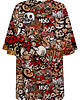 t-shirt damskie DR.CROW T-shirt Damski Oversize Graffiti Skull 1