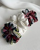 gumki do włosów Scrunchie w kolorową kratkę Oxford Mist 5