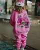 bluzy dla dziewczynki Bluza oversize Teddyland różowa 1
