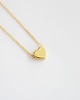złote naszyjniki 16k Gold Plated Matt Heart Necklace 2