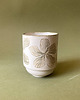 kubki Lekki  Ceramiczny Kubek, Zielony Kwiatowy Wzór, Retro 2