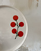 patery i talerze Talerz porcelanowy w pomidorki / 21 cm 1