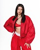 kurtki damskie Krótka kurtka bomber cherry red 1