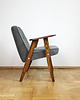 fotele Dwa fotele 366 Chierowski lata 60 PRL. Ciemny Szary 2x 4