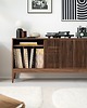 komody i szafki TONN 150 - szafka pod gramofon, lite drewno orzechowe 3