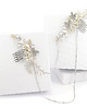 Ślubne ozdoby do włosów Flora - modułowy grzebień ślubny - 2 cz silver 2
