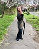 płaszcze damskie Płaszcz wełniany zdobiony wełną czesankową w kwietny wzór. 8