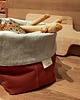 pojemniki kuchenne Lniany koszyk na chleb - Terrakota 1