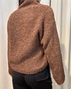 swetry damskie  Sweter golf boucle Cioccolato al latte 4