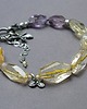 bransoletki wire wrapping Orchid /cytryn/ - bransoletka 6