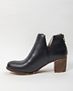 botki damskie SKÓRZANE BOTKI DO KOSTKI ZAPATO 501 GRANAT 3