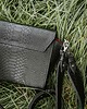 torby na ramię Czarna torebka skórzana PYTON Switch Bag Box 8