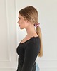 gumki do włosów Gumka jedwabna, scrunchie, pink lemoniade MINI 2