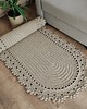 dywany Dywan szydełkowy ze sznurka bawełnianego owalny 75cmx210cm 2