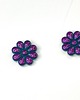 kolczyki z masy plastycznej Kolczyki na sztyfcie kwiaty FLORA 1