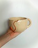 kubki Ceramiczny ręcznie robiony kubek z napisem Knitting Lover 2