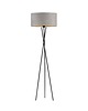 lampy podłogowe Czarna lampa podłogowa do salonu na 3 nogach PARYŻ VELUR 7