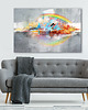 obrazy OBRAZ NA PŁÓTNIE - 120x80cm - ABSTRAKCJA HORYZONT 1