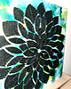 obrazy Czarna rozeta obraz string art 1
