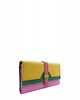 portfele damskie Portfel damski skórzany ze skrawków kolorowy przegródki na karty OLIVKA 1