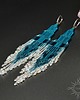 kolczyki szklane Inyanja, morskie "indiańskie" kolczyki, beading 3