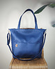torby na ramię Lazy bag Pocket torba granatowa ekoskóra oversize 1