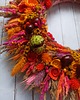 wianki Wianek jesienny z kasztanami, multi kolor, #j8, eko dekoracja domu, 45 cm 5