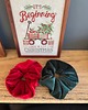 ozdoby do włosów dla dzieci Świąteczny scrunchie velvet 2  aksamitne gumki do włosów 5