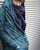 bluza z kapturem damska Oversize bluza długa ogromny kaptur  w liście 4