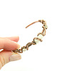 bransoletki wire wrapping Miedziana bransoleta mankietowa z cytrynem 1