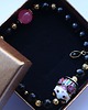 bransoletki złote Unikat maneki neko - onyks, spinel, chalcedon, lawa 2