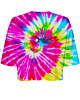 t-shirt damskie DR.CROW T-shirt Krótki CROP Tie Die Colorful 1