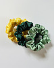 gumki do włosów Satynowa gumka do włosów scrunchie Zielony RÓŻNE MODELE 3