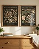 grafiki i ilustracje DWA PLAKATY William Morris kwiaty botaniczne obrazy 1