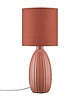 lampy stołowe Ceramiczna lampa stołowa Uno w koralowym odcieniu 1