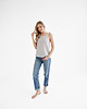 topy damskie Lniany Top MEADOW LIGHT GRAY 2