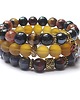 bransoletki z kamieni naturalnych Honey and chocolate /11-2014/-  set 1