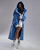 płaszcze damskie Parka Longline Hoodie Oversize baby blue ocieplana 2